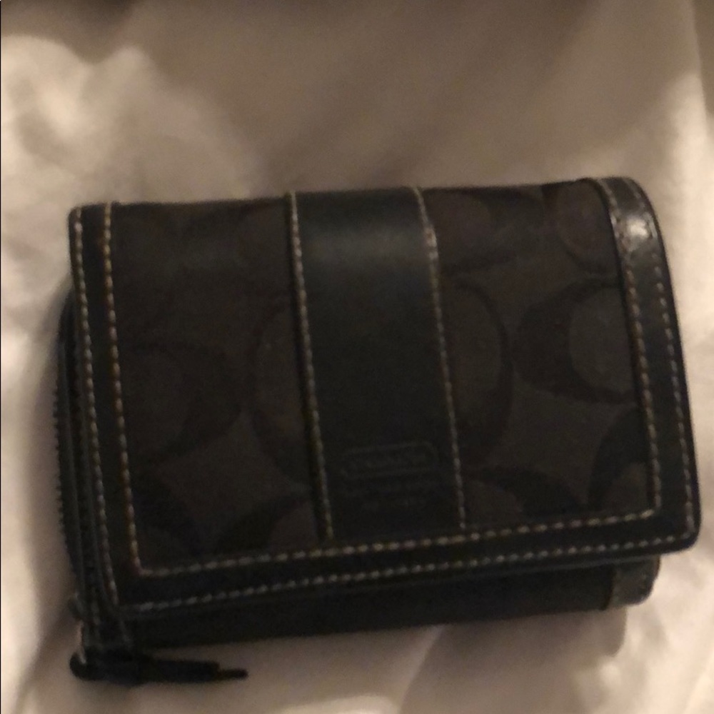 Coach black wallet